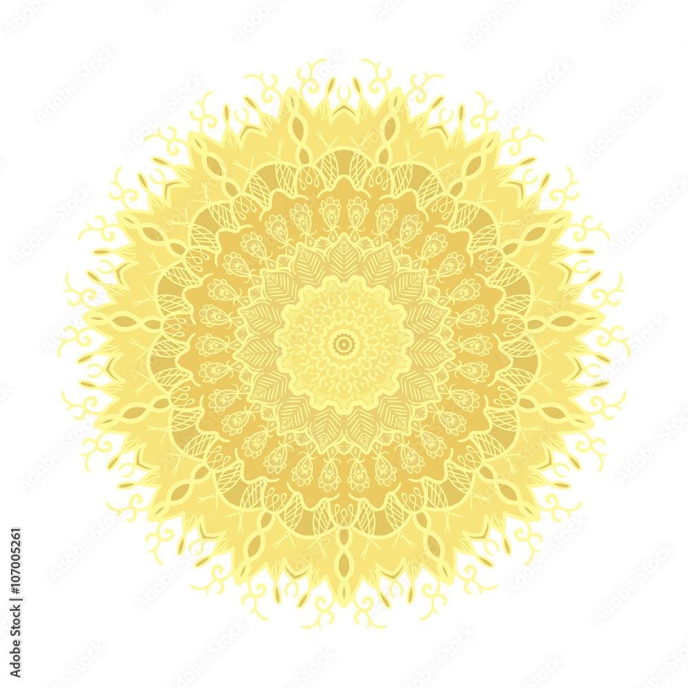 Fototapeta premium Mandala Line Template