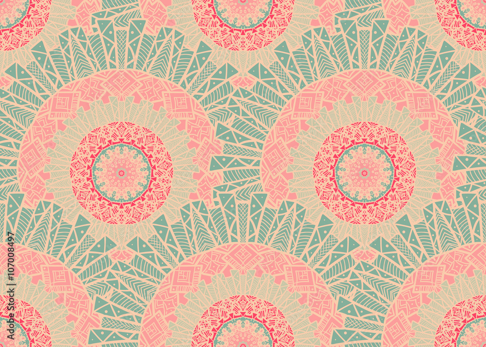 Fototapeta premium Mandala Seamless Pattern