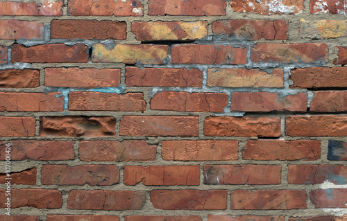 Texture of old bricks background