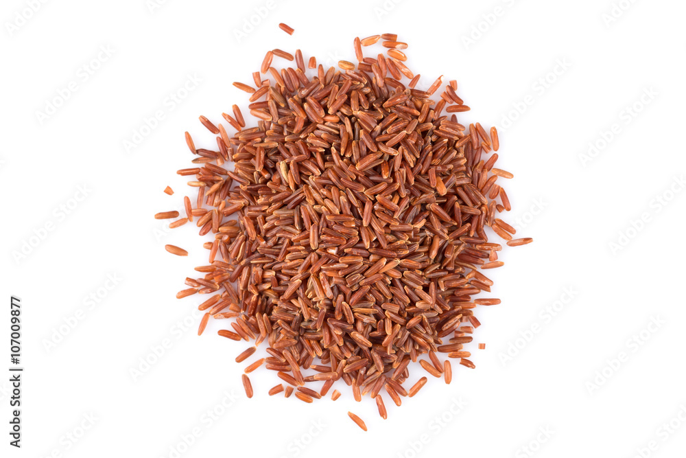 Heap of red rice Heap of red rice