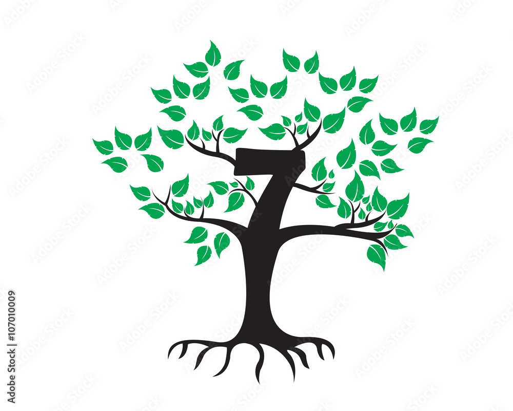 Obraz premium 7th Anniversary Logo Icon Template