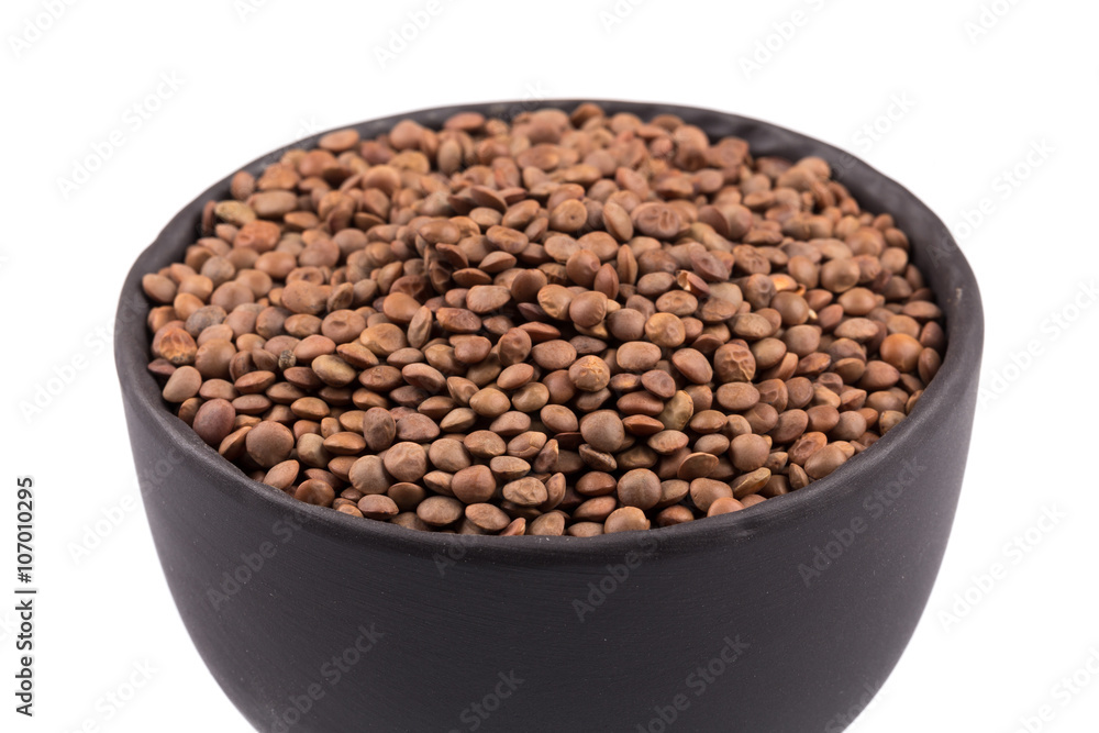 Lentils Isolated on White Background Lentils Isolated on White Background