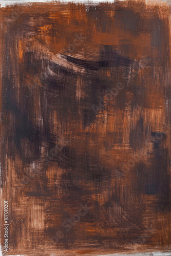 Painted brown background with venetian style brush strokes