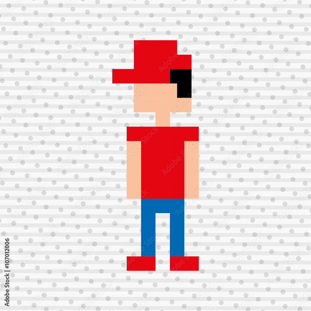 Fototapeta premium pixel avatar design