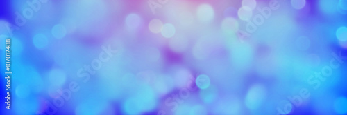Schilderij op canvas soft bokeh banner in green and blue