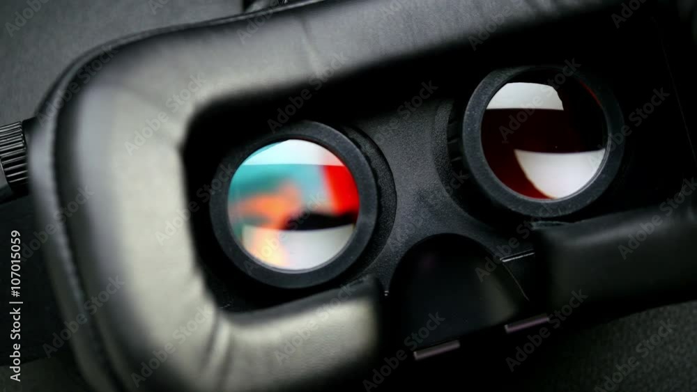 Virtual reality mask. VR. A virtual reality headset affords an immersive graphical experience. 4K UHD video.
Virtual reality mask. VR. A virtual reality headset affords an immersive graphical experience. 4K UHD video.