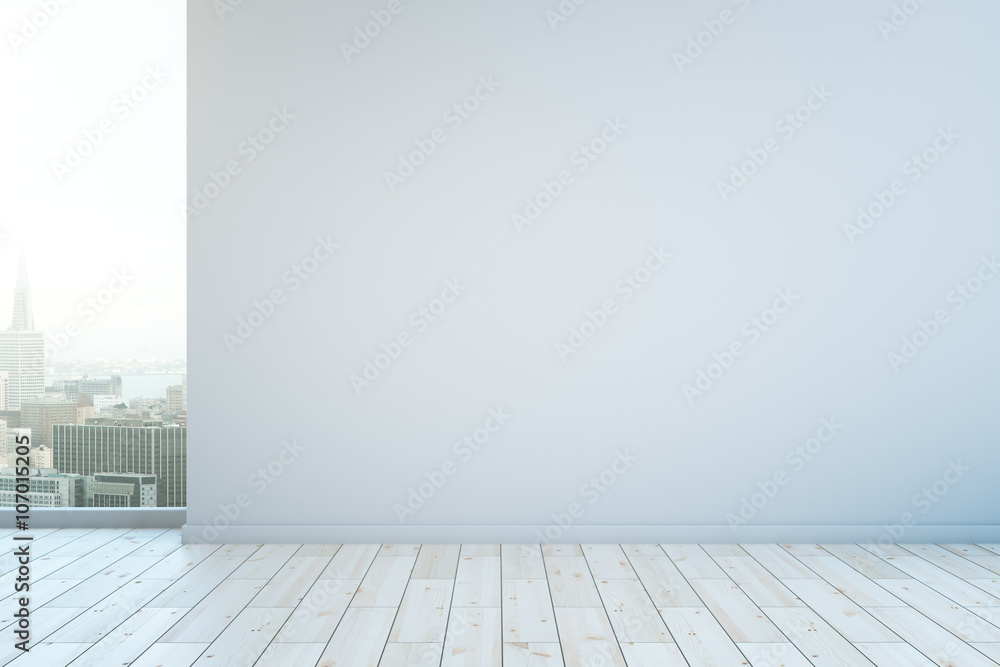 Blank white wall - obrazy, fototapety, plakaty 