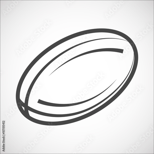 Rugby ball icon
