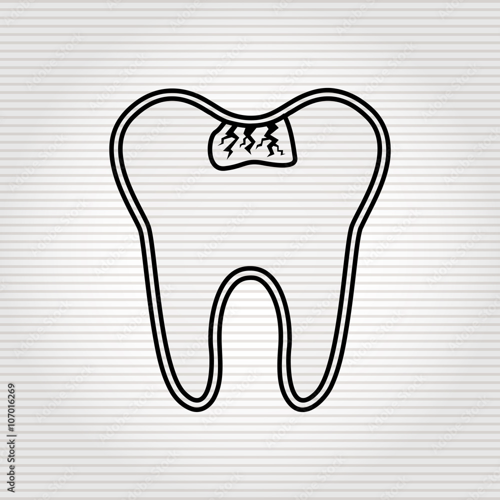 Obraz premium dental care icon design 