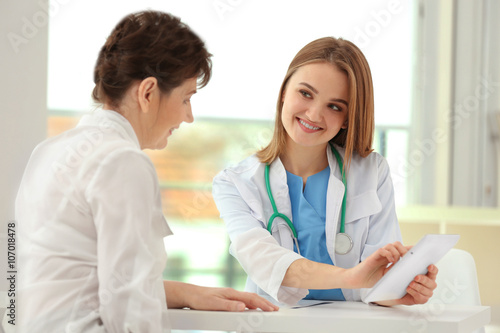 Doctor and patient in office