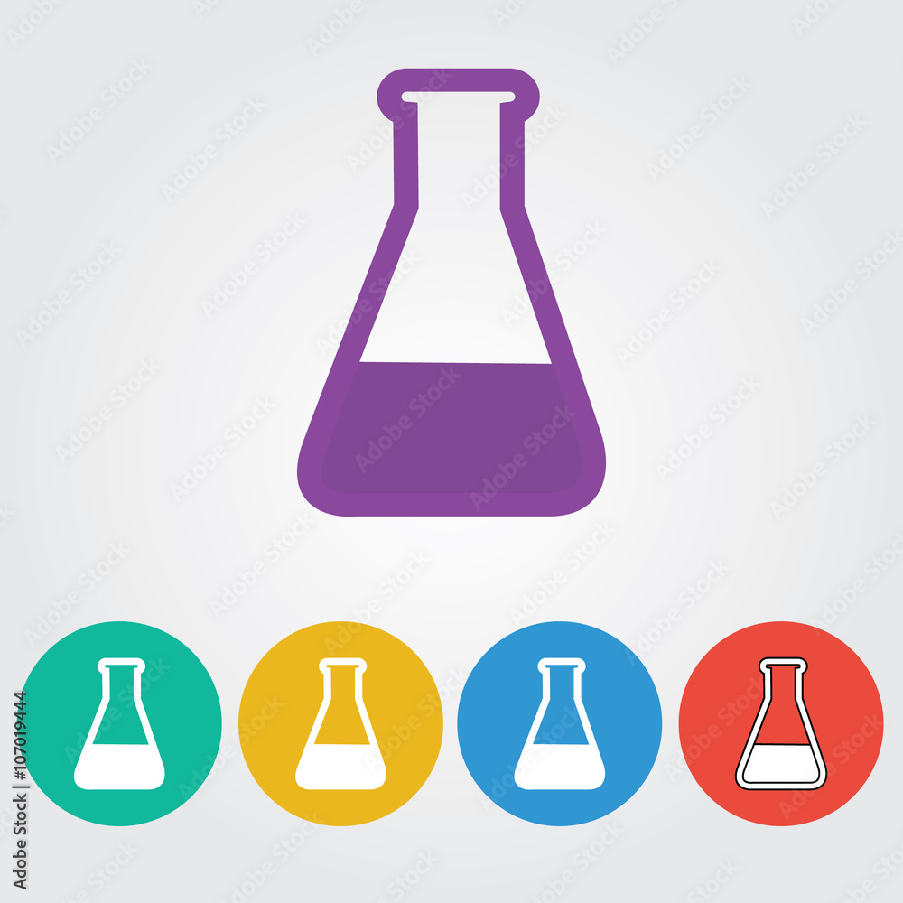 Vector icon beaker. File format eps 10 Vector icon beaker. File format eps 10