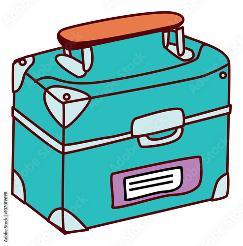 travel luggage illustration