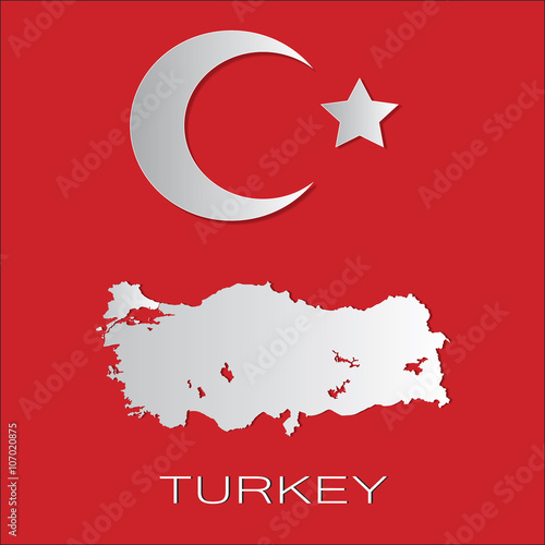 country map of turkey