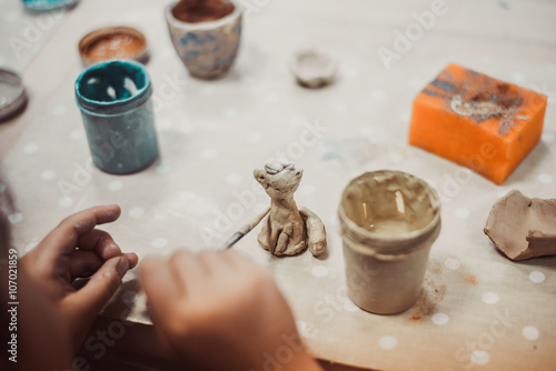 children's hands sculpts