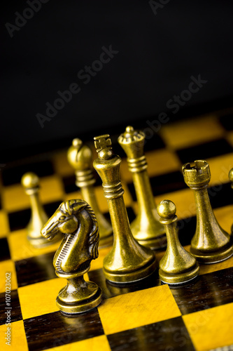 Chess business concept, leader & success