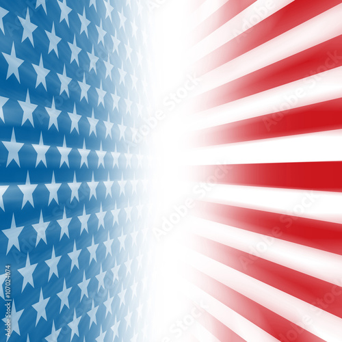 Stars and Stripes Perspective Background