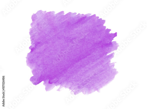 A fragment of the violet background painted with watercolors