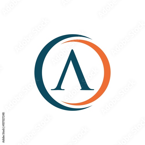 swoosh letter logo simple