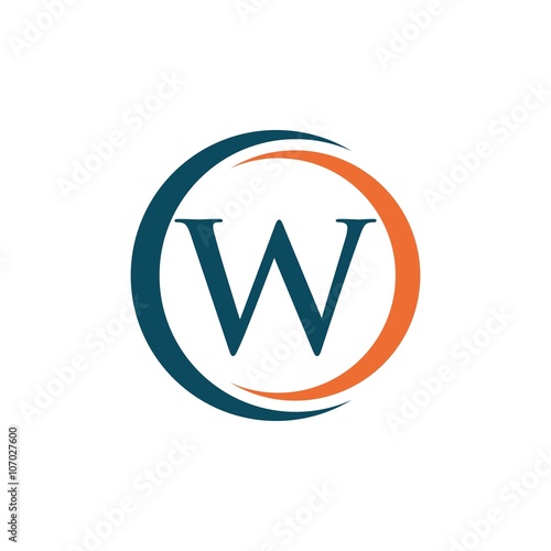 swoosh letter logo simple