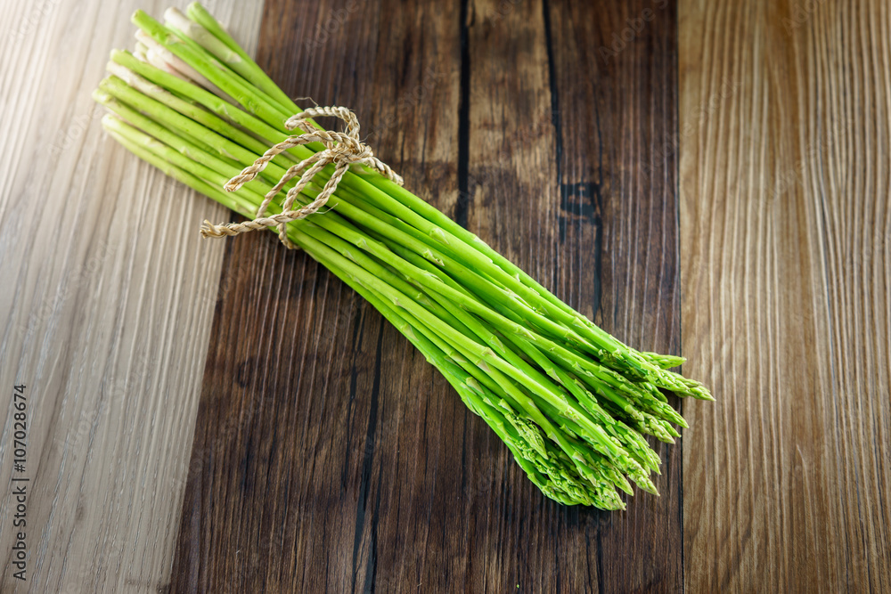 Bunch of fresh green asparagus for cooking Bunch of fresh green asparagus for cooking