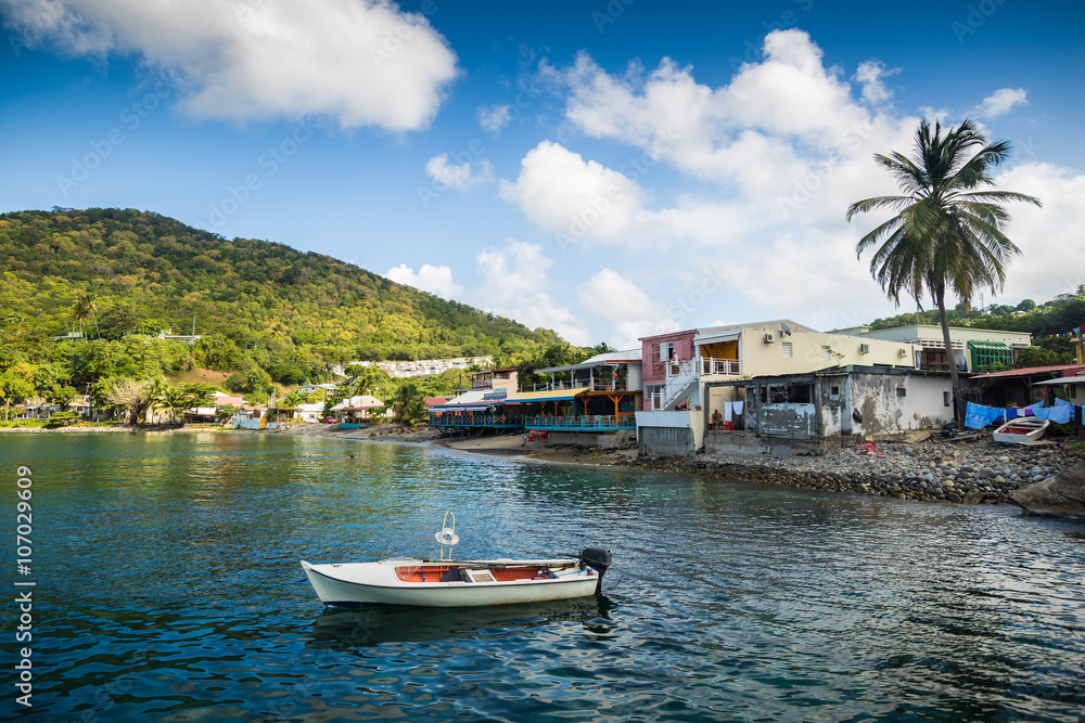 kleines Dorf auf Martinique, Karibik