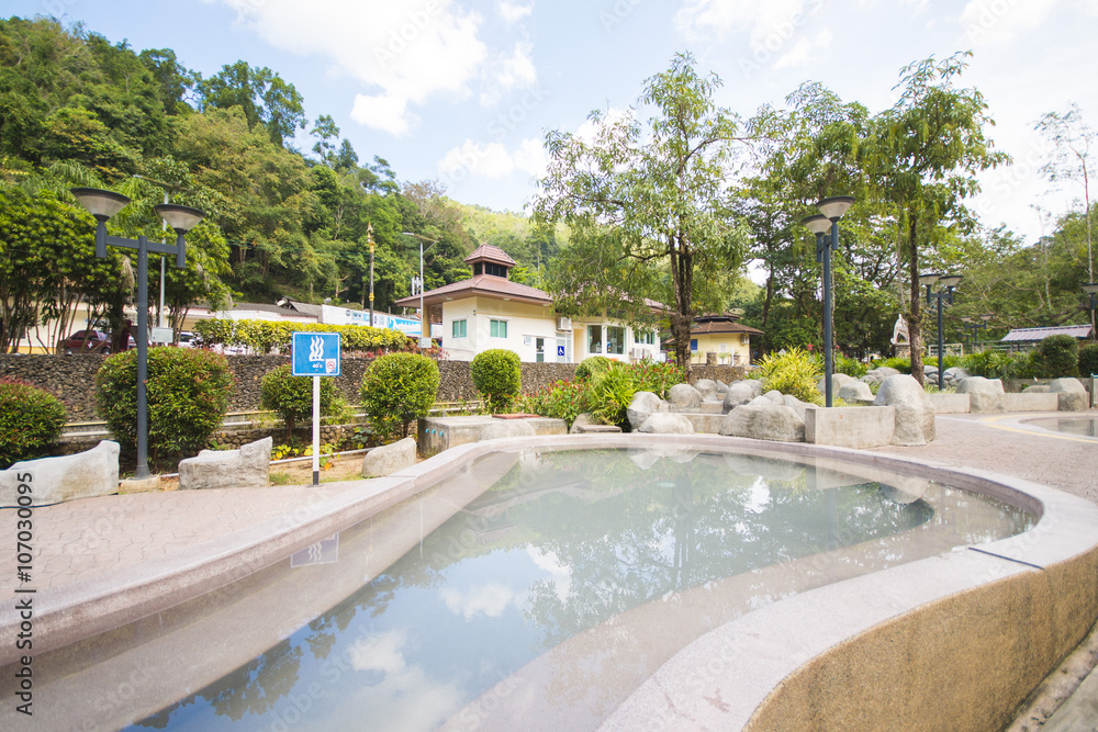 Fototapeta premium Raksa Warin hot spring at Ranong