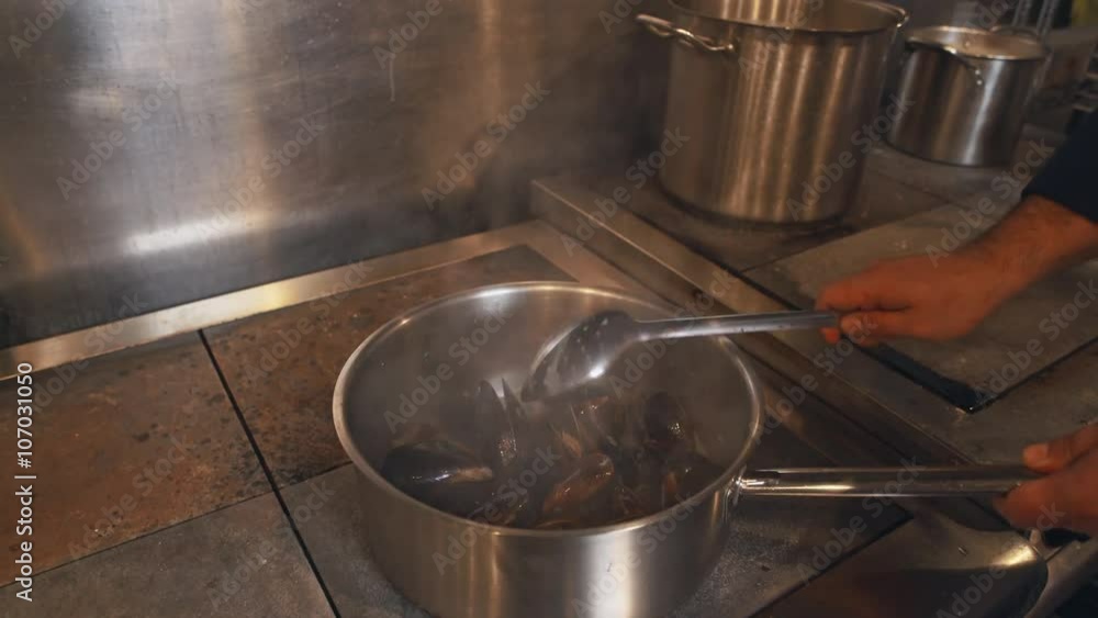 Chef making luxury dinner. Workshop Chef making luxury dinner. Workshop