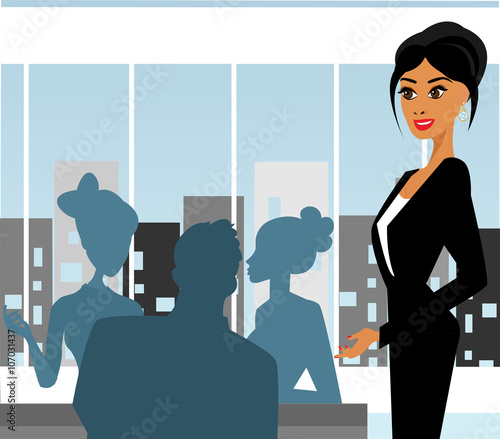 corporate meeting vector