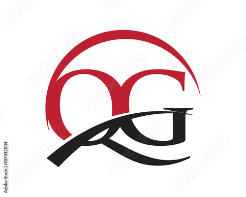 QG red letter logo swoosh