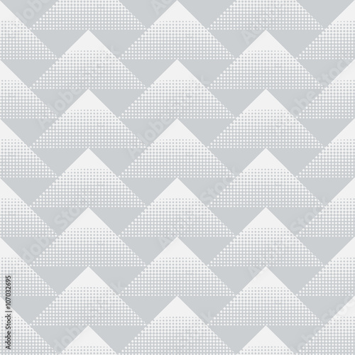 Triangle. Geometric pattern. Grey seamless texture © PETR BABKIN
