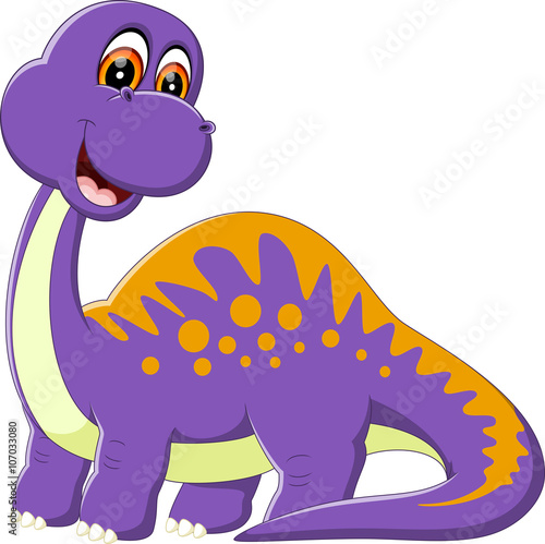 illustration of Cute dinosaur cartoon