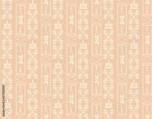 Wallpaper for Home, seamless pattern, pastel orange abstract background