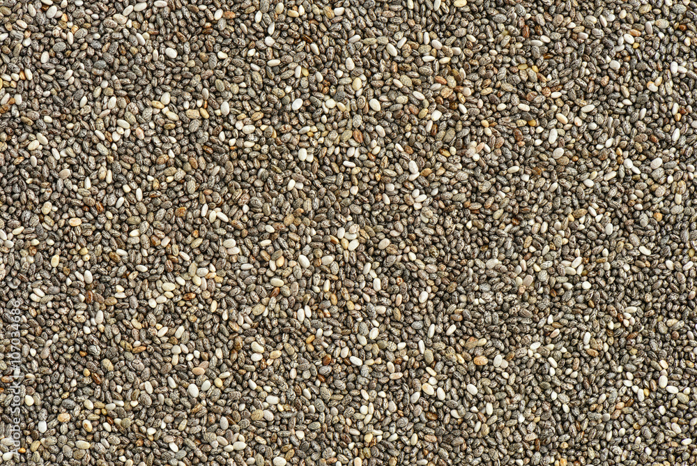Chia seed background or texture Chia seed background or texture