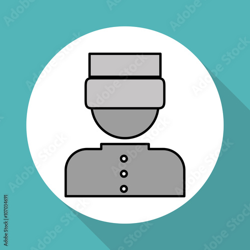 hotel bellboy design, vector illustration