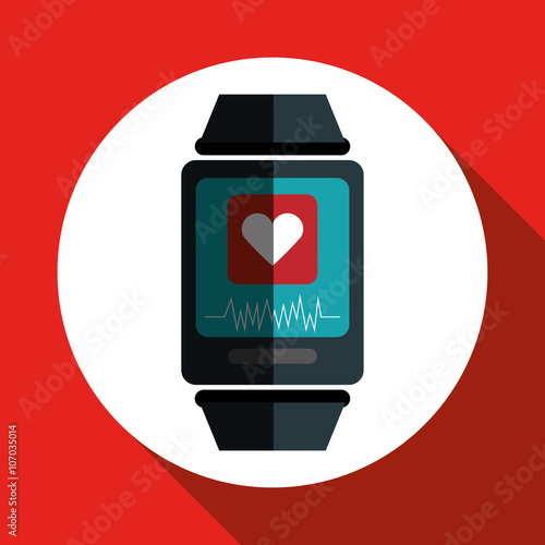 smart watch icon design, vector illustration