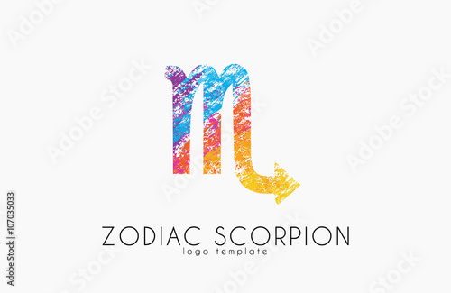 scorpion zodiac slogo. Scorpion symbol. Creative logo photo
