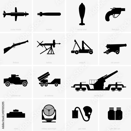 Foto Military icons