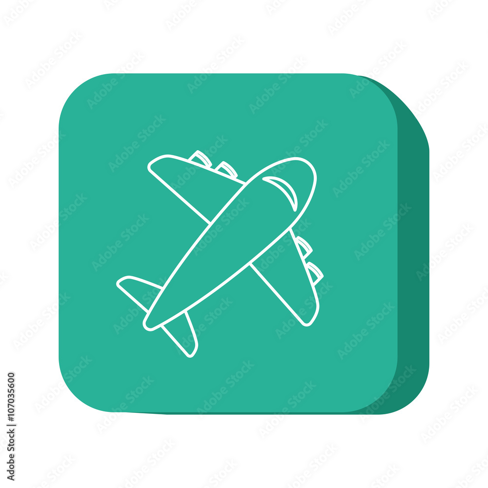 airplane icon design, vector illustration