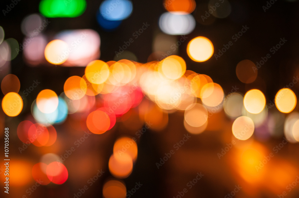 Bokeh ,blur nigth lights background