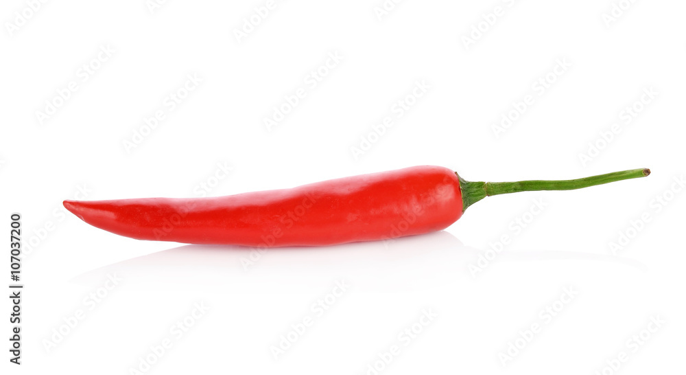 red hot chili pepper isolated on a white background red hot chili pepper isolated on a white background