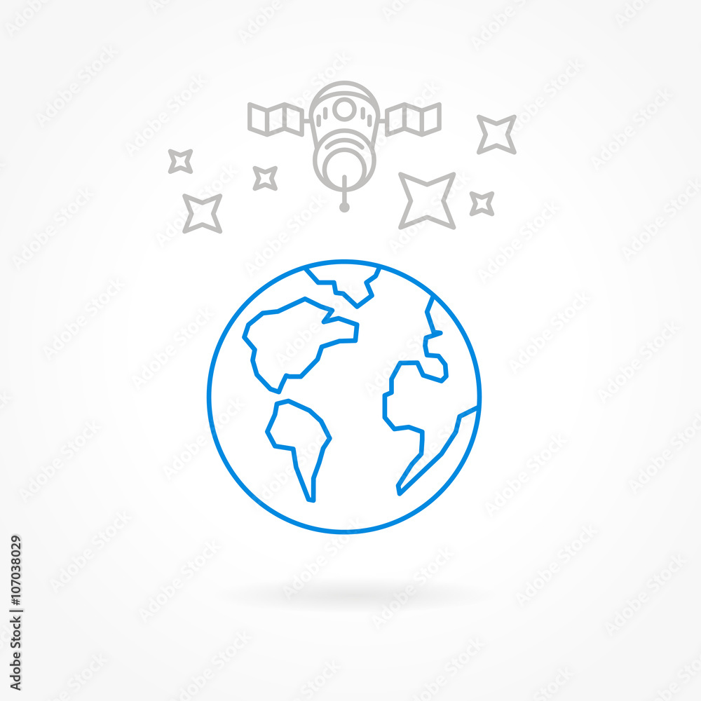 satellite icons satellite icons