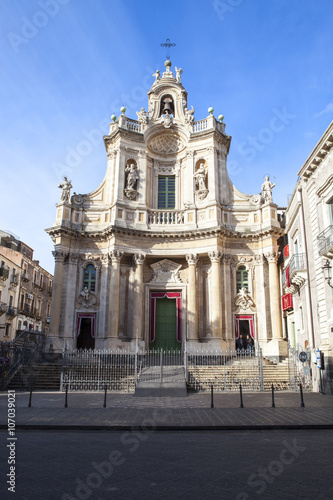 The Collegiata Church  Catania  Sicily