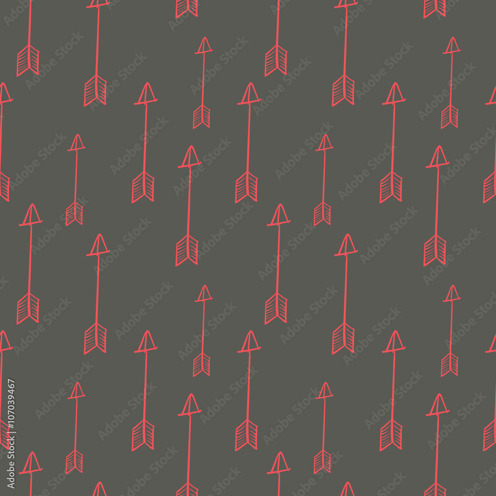 Hand Drawn Seamless Arrow Pattern Hand Drawn Seamless Arrow Pattern