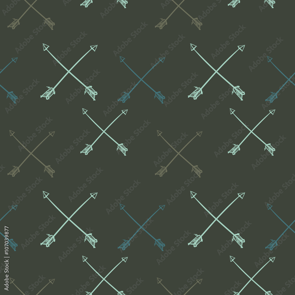 Hand Drawn Seamless Arrow Pattern Hand Drawn Seamless Arrow Pattern