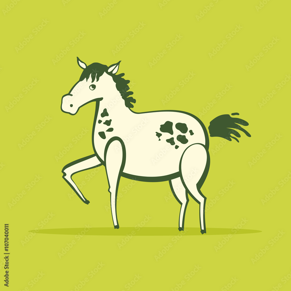 Obraz premium Cartoon horse 