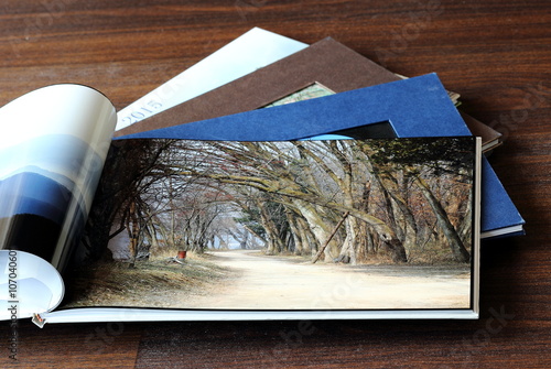 Part of My Travel Photo Books Showing Autumn Scenery Landscape