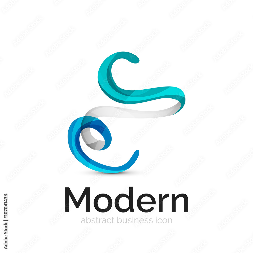 Ribbon swirl business logo Ribbon swirl business logo