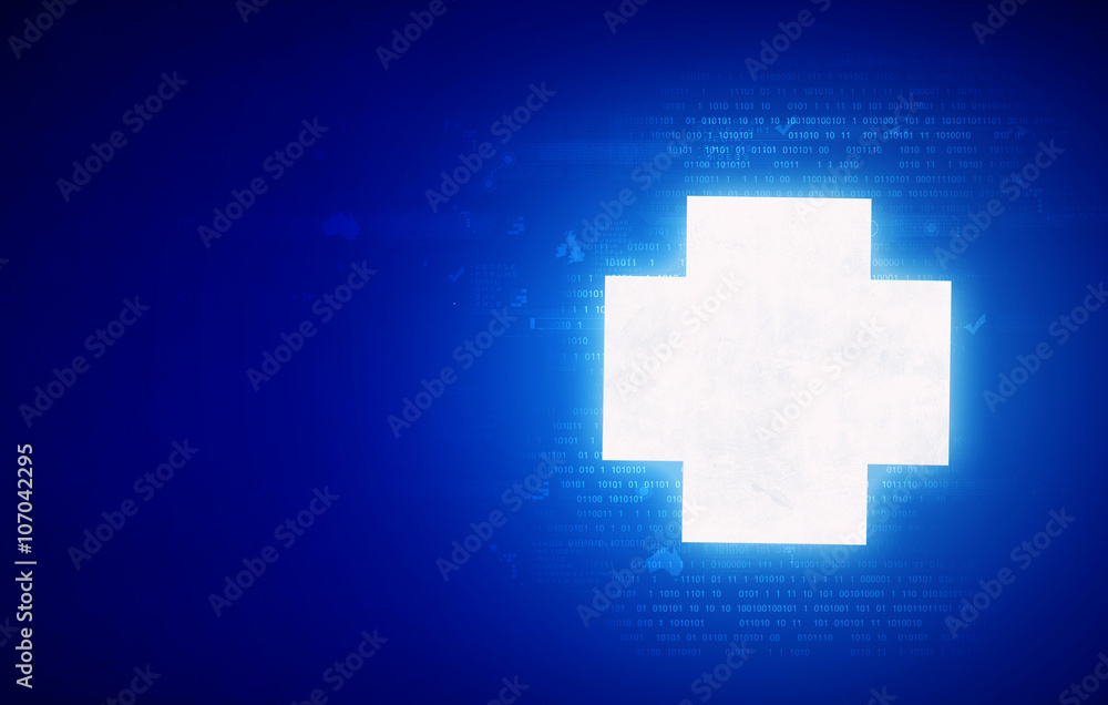 Obraz premium Medicine glowing icon