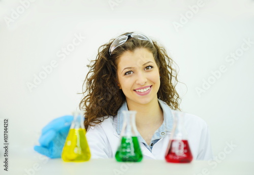 Chemistry Lab, isolated on white