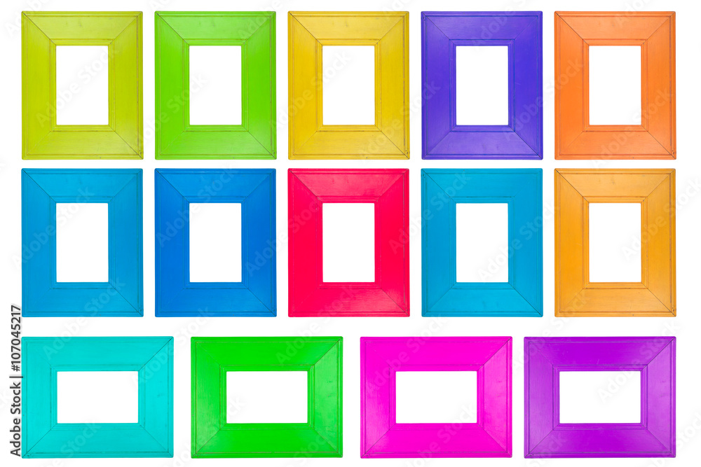 Isolated wooden frame Isolated wooden frame